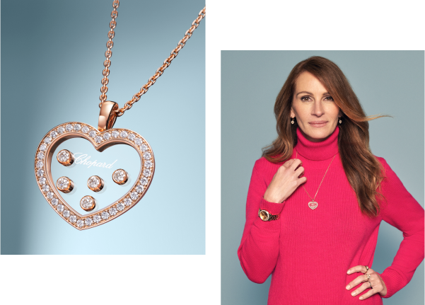 Julia Roberts with Happy Diamonds collection