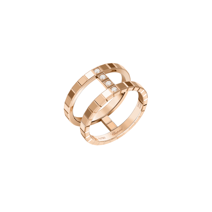 Rose Gold Ice Cube Ring.